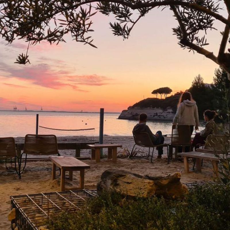 Coucher de soleil à la plage